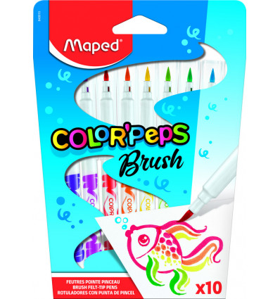 MAPED Color'Peps viltstiften brush- 10st