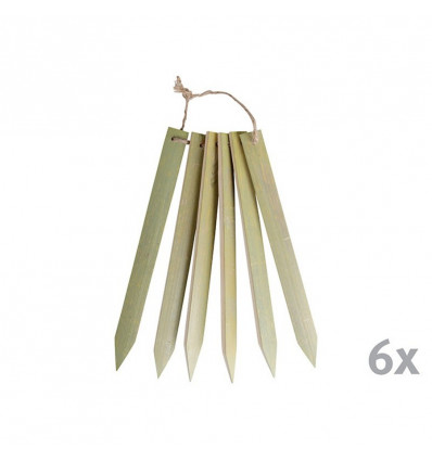 ESSCHERT bamboe plantlabels s/6 L