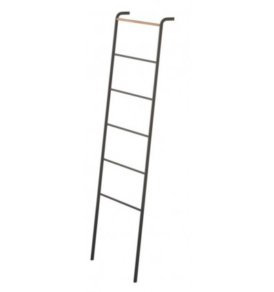 Yamazaki TOWER ladder hanger - zwart 45x24x160cm metaal/ hout