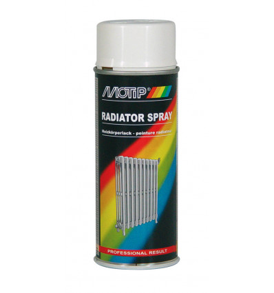 MOTIP radiatorspray 400ml - wit - verf voor herspuiten radiator & buizen