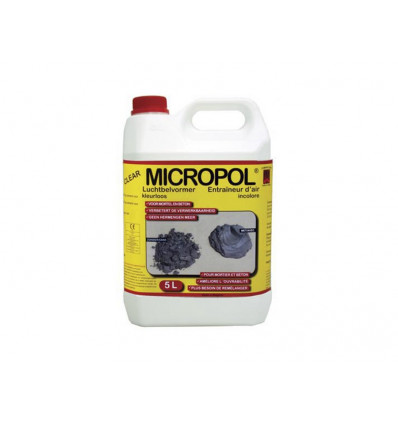 PTB micropol clear 5L Mortelvet luchtbelvormer tegen vries