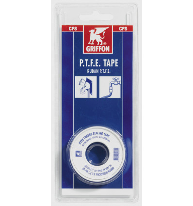 GRIFFON Teflon tape 12mmx12m sanitair ptfe tape waterleiding 6304785 1230742