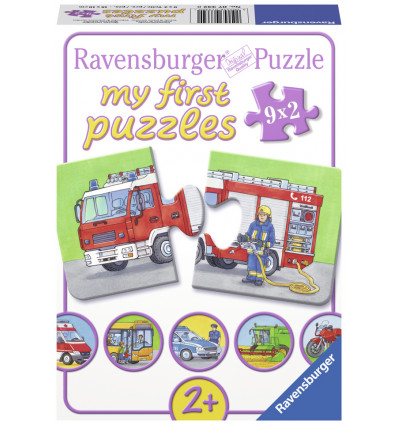 RAVENSBURGER Eerste puzzel - Voertuigen