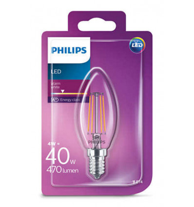 PHILIPS LED Lamp classic 40W B35 E14 WW CL ND RFSRT4 8718699763077