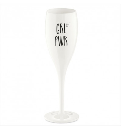 Koziol CHEERS Champagneglas - GRL PWR