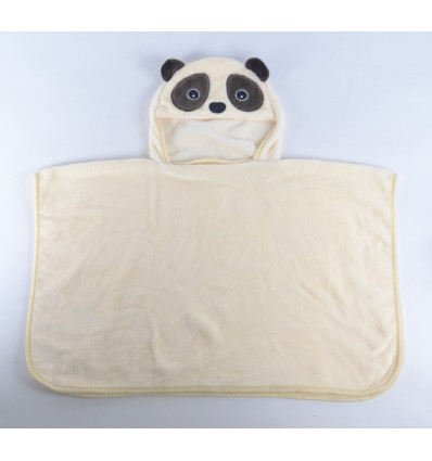 PANDA - Fleece cape 98x72cm - creme 10089297