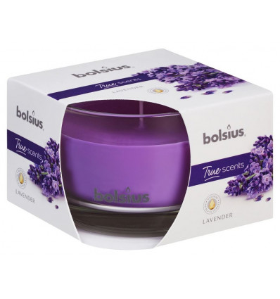 BOLSIUS geurkaars - 6.3x9cm - lavendel true scents