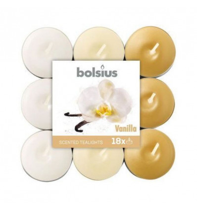 BOLSIUS geurkaarsen 18stuks - vanille theelichten