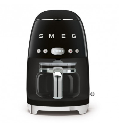 SMEG koffiezet filter koffiemachine zwart 1050W 1.4l digitaal LED display