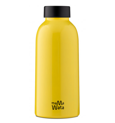 MamaWata fles insulated 470ml - geel drinkfles
