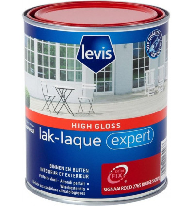 Levis EXPERT lak high gloss 1L - signaalrood