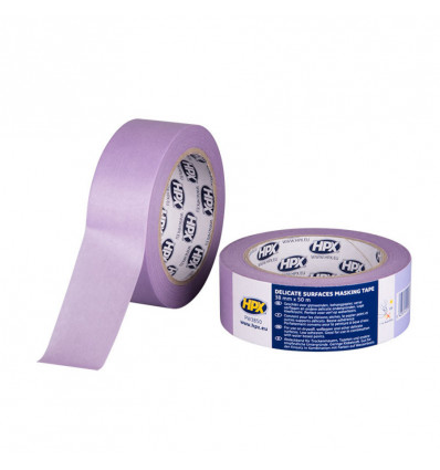HPX Masking tape 4800 - 25MM 50M - paars afplakband voor delicate ondergronden