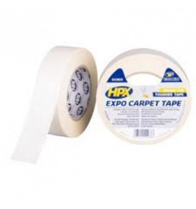 HPX Expo carpet tape - 38MM 25M - wit