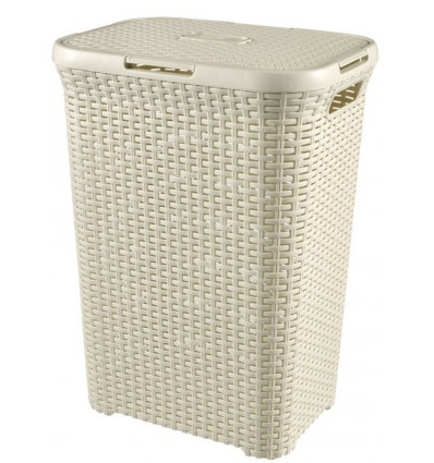 CURVER Style - Wasbox 60L - wit vintage linnenmand