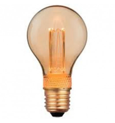 NORDLUX LED Lamp retro deco - A60 E27 2.3W - gold