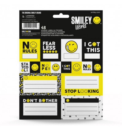 SMILEY Schooletiketten & stickers