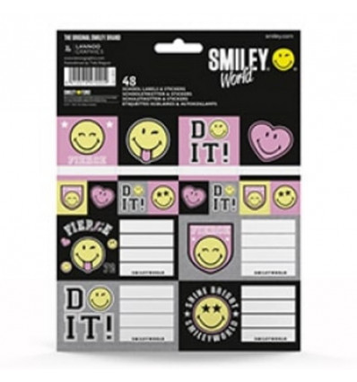 SMILEY Schooletiketten & stickers