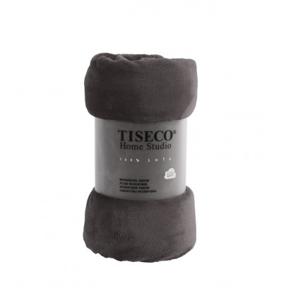 TISECO Microflanel plaid - 130x160cm - grijs