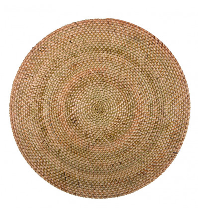 TISECO Rattan placemat - rond 38cm - natural
