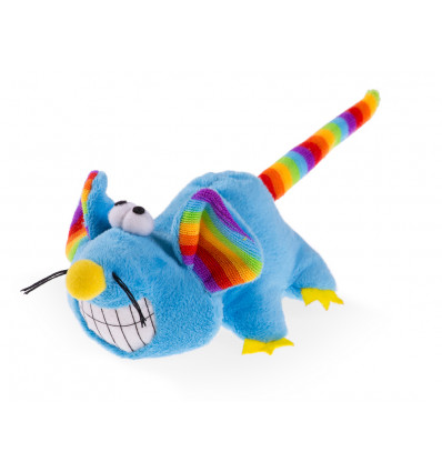 VADIGRAN - Speelgoed kat - pluche muis -14cm - blauw