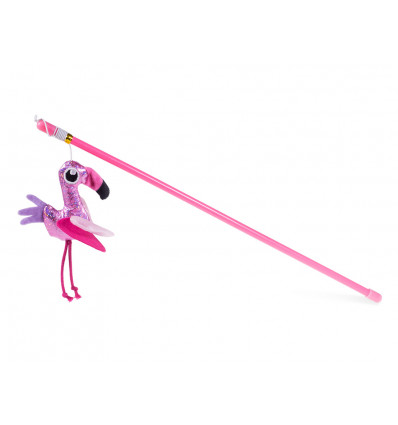VADIGRAN - Speelgoed kat-flamingo hengel- 40cm