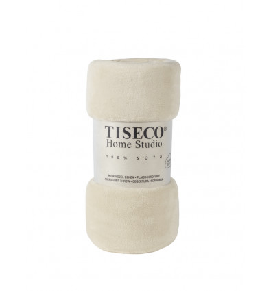 TISECO Microflanel plaid - 130x160cm - ivoor