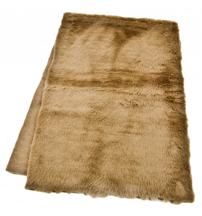 Tafelloper faux fur - 120x40cm - l.bruin