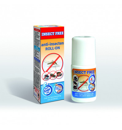 Insect free roll-on Anti-Insecten 60ml voor het afweren van muggen, wespen,teken