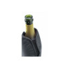 VIN BOUQUET Flessenkoeler m/gel zwart - elastische band ook voor Champagnefles