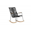 Exotan SLIMM lazy rocking chair - steel/ teak CH1806RC