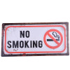 Muurplaat No Smoking - 15x30cm - metaal