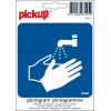 PICKUP Pictogram - verplicht handen te wassen - 10x10