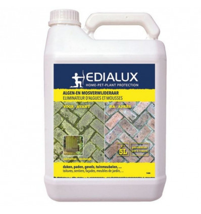 EDILAUX All-green - 5L - navulfles Algen- en mosverwijderaar