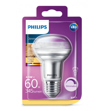 PHILIPS LED Lamp classic 60W R63 E27 WW 36D RF D SRT4 8718699773830