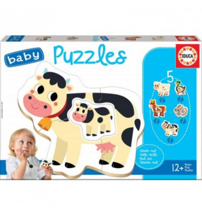 EDUCA Baby 5 puzzels - Boerderij
