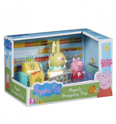 PEPPA PIG - Koffer figuur en acc. winkel/ keuken
