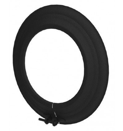 Schouwplaat voor pelletkachel - zwart rozet enkelwandig diameter 80mm