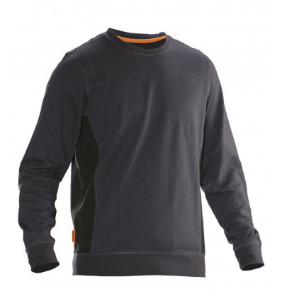 JOBMAN Sweatshirt - XL - grijs/zwart