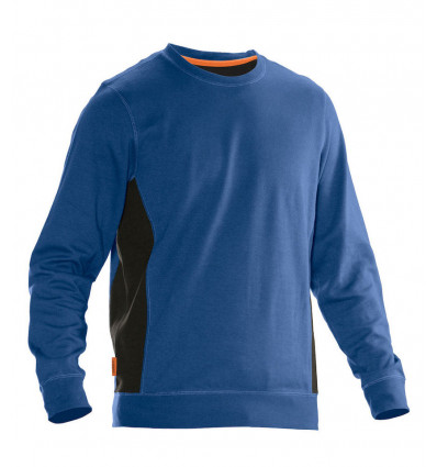 JOBMAN Sweater - S - blauw/zwart