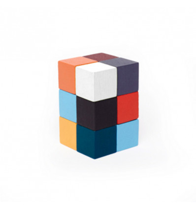 KIKKERLAND - Elastic cube 3D houten puzz