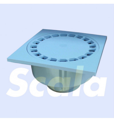 SCALA Klokrooster lock 200x200/63mm lichtgrijs
