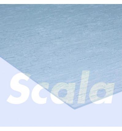 SCALA plaat polyst. vlak 2.5mm - 0.5x1m transparant