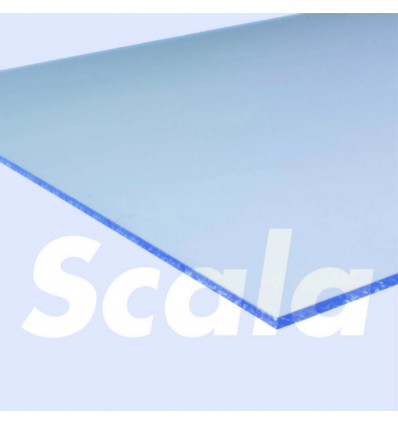 SCALA Plaat polystreen vlak - 5MM 1x1M transparant