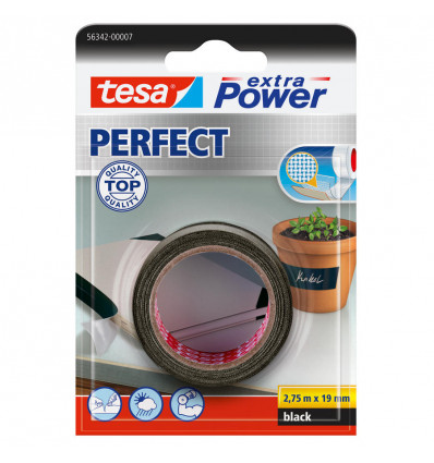 TESA extra power perfect 2.75m x 19mm zwart