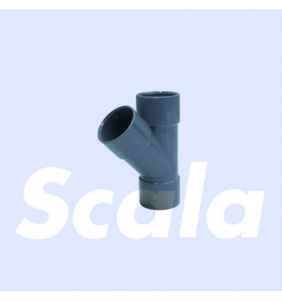 SCALA T-stuk 32mm 45' verlijming F/F