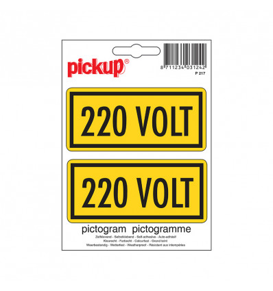 PICKUP Pictogram - 220 volt