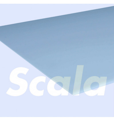 SCALA Plaat polystreen vlak - 2.5MM opaal - 0.5x0.5M