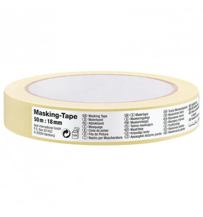TESA masking whitecore 50m - 18mm label
