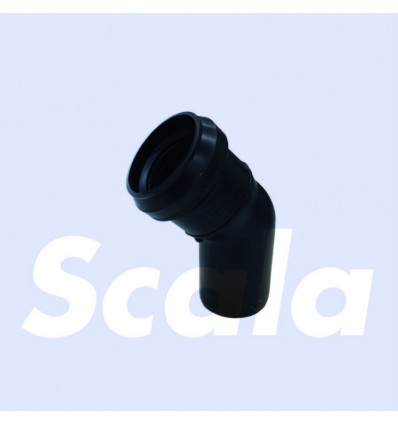 SCALA Bocht sanitair LR PP 50-45' zwart