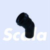 SCALA Bocht sanitair LR PP 50-45' zwart